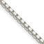 Sterling Silver 2.5mm 8 Sided Diamond-cut Box Chain