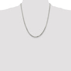 Sterling Silver 2.9mm 8 Sided Diamond-cut Box Chain