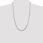 Sterling Silver 2.9mm 8 Sided Diamond-cut Box Chain
