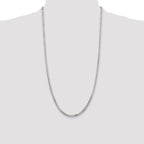Sterling Silver 2.9mm 8 Sided Diamond-cut Box Chain