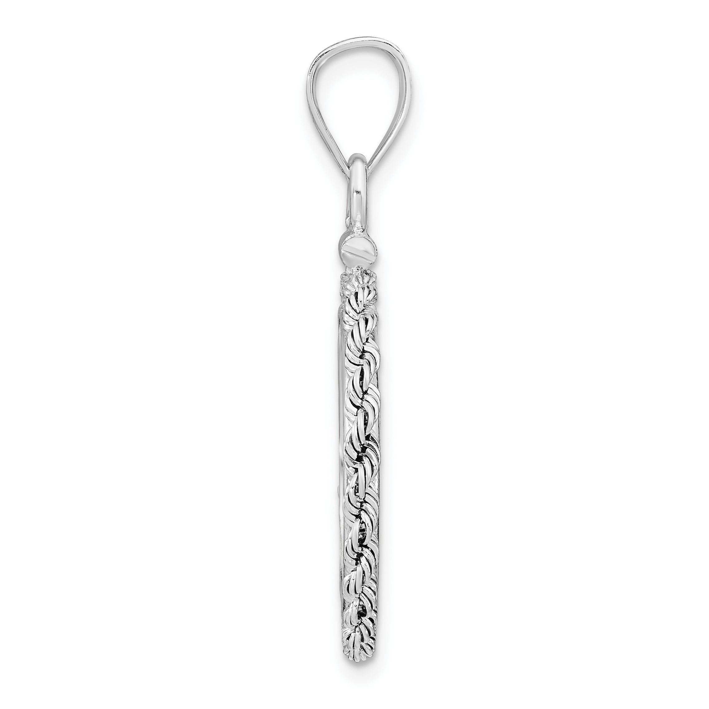 Wideband Distinguished Coin Jewelry Sterling Silver Polished Rope 18 x 1.2mm $0.10 Screw Top Coin Bezel Pendant Secondary image