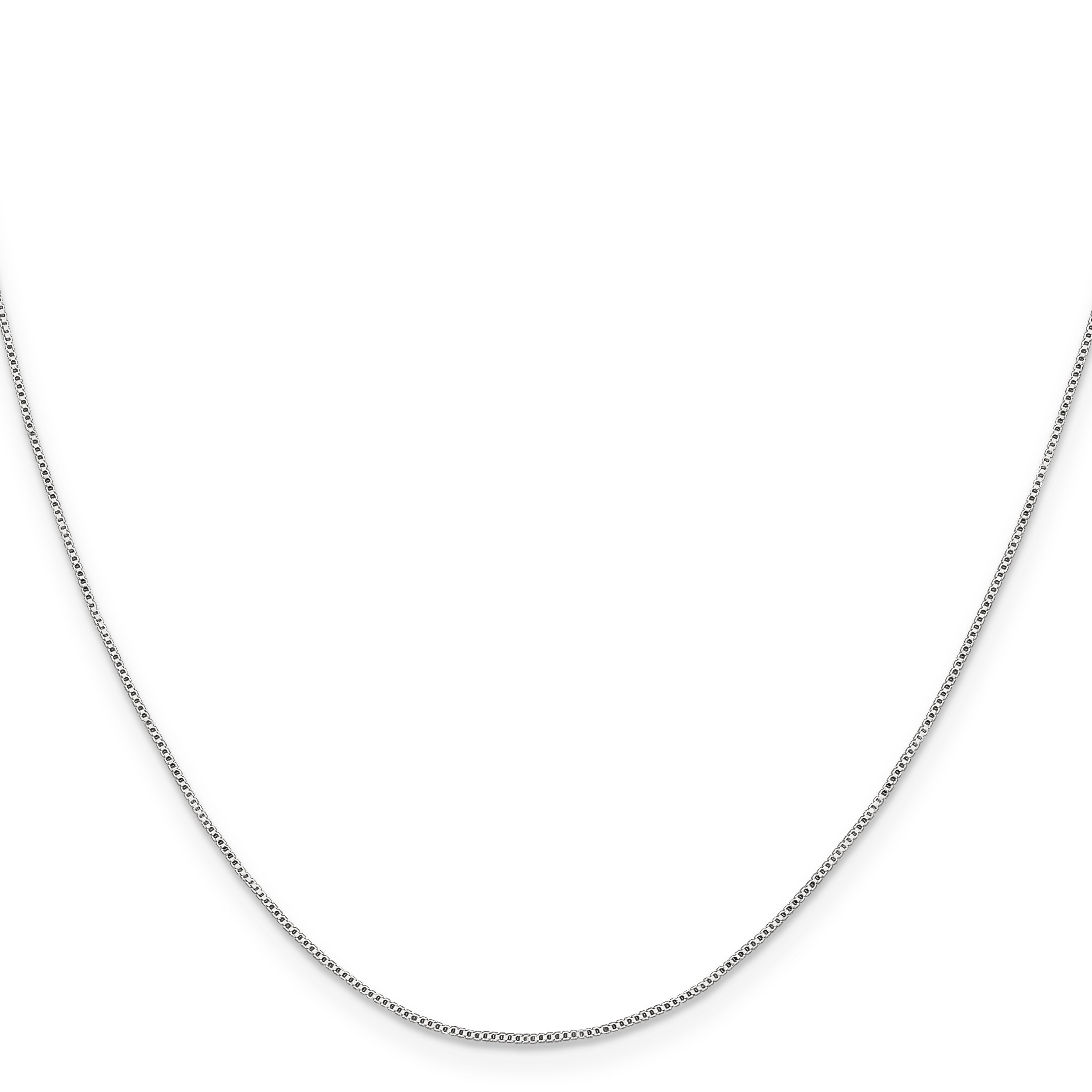 Sterling Silver Box Chain Necklace 0.6mm Secondary image