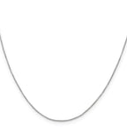 Sterling Silver Box Chain Necklace 0.6mm