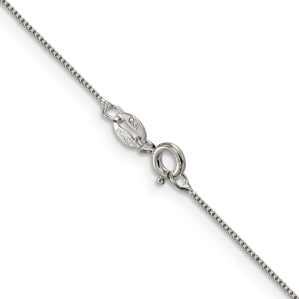 Sterling Silver Box Chain Necklace 0.6mm