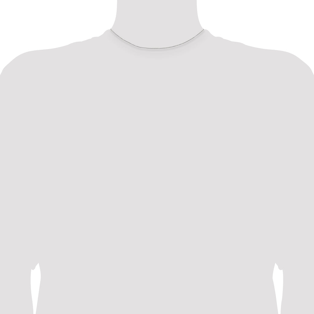 Sterling Silver Box Chain Necklace 0.6mm