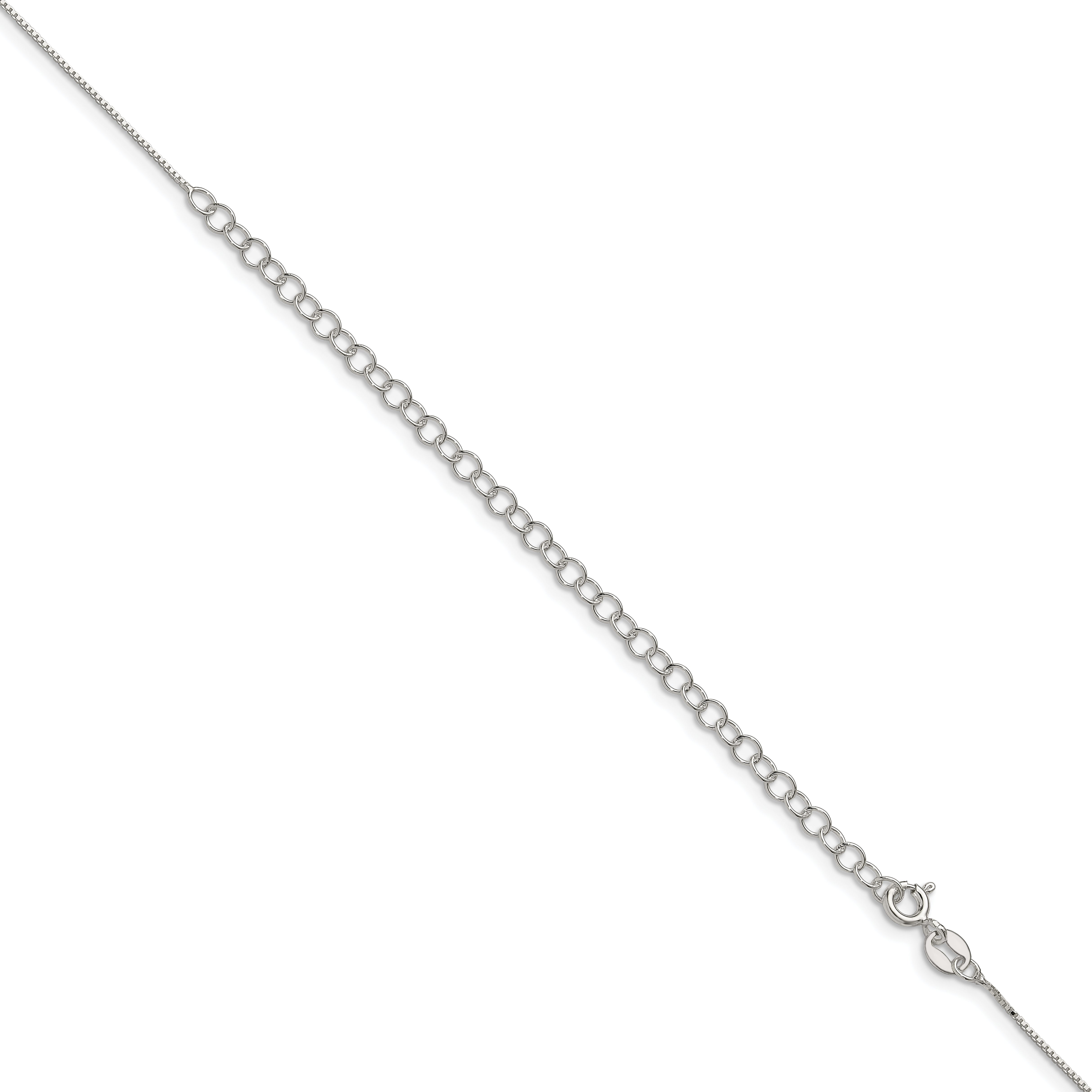Sterling Silver .6mm Box Chain With 4in ext.