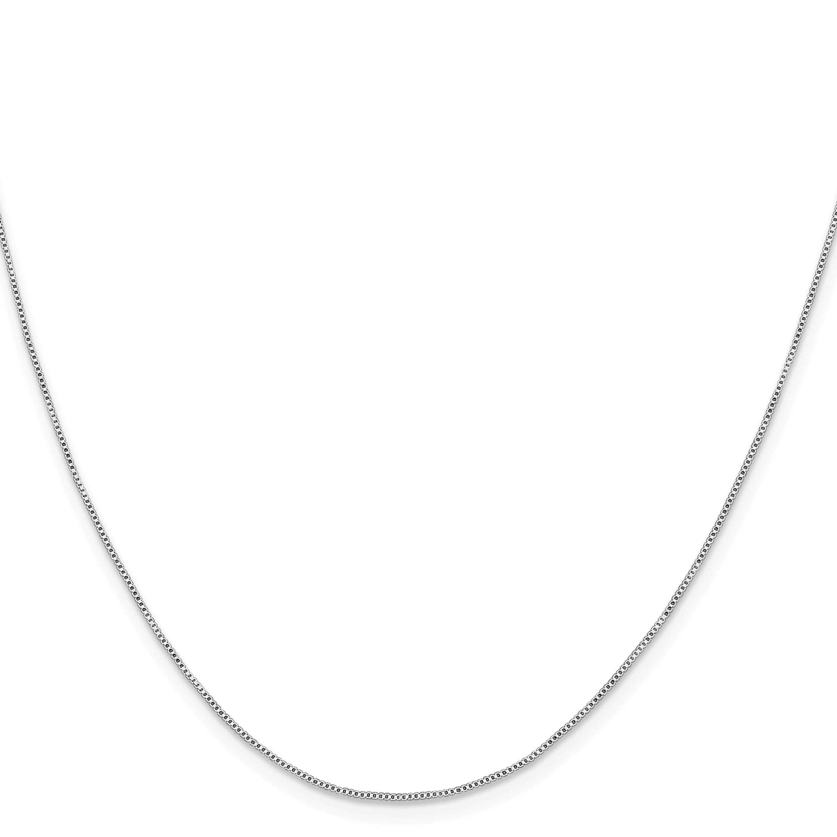 Polished Box Chain Necklace in Sterling Silver Secondary image
