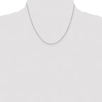 Sterling Silver Rhodium-plated .6mm Box Chain