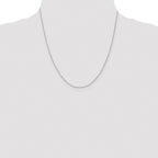 Sterling Silver Rhodium-plated .6mm Box Chain