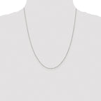Sterling Silver Rhodium-plated .6mm Box Chain