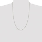 Sterling Silver Rhodium-plated .6mm Box Chain