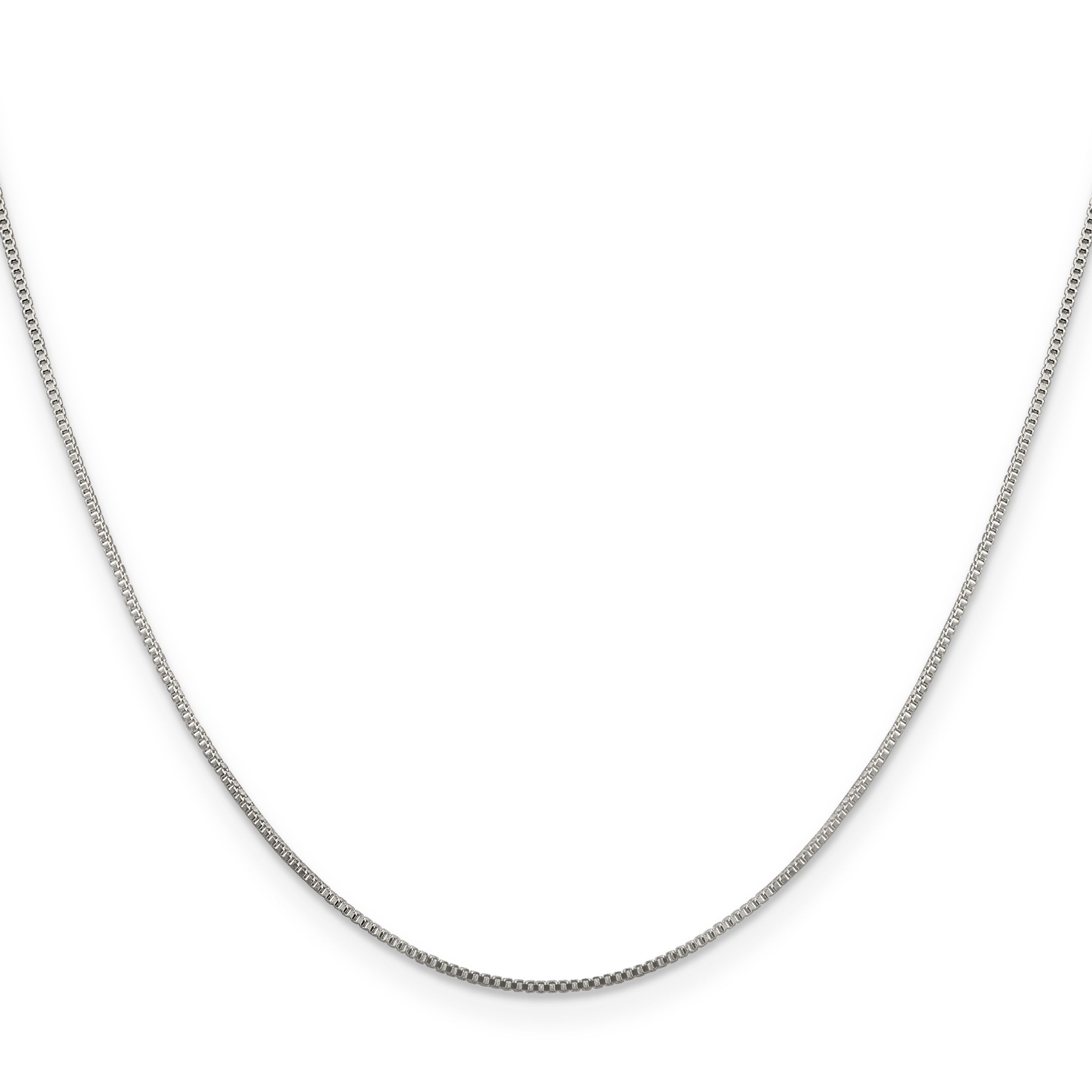 Sterling Silver .8mm Box Chain With 4in ext.