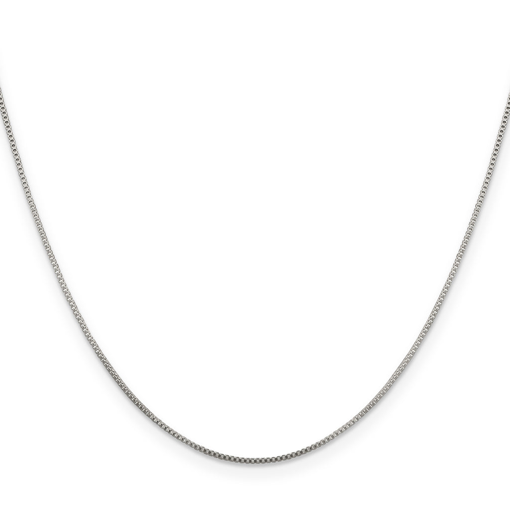 Sterling Silver .8mm Box Chain With 4in ext.