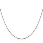 Sterling Silver .8mm Box Chain With 4in ext.