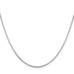 Sterling Silver .8mm Box Chain With 4in ext.