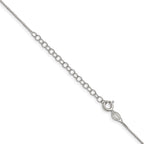 Sterling Silver .8mm Box Chain With 2in ext.