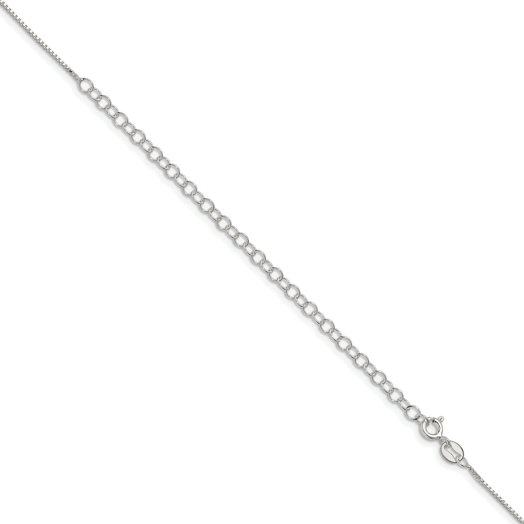 Sterling Silver .8mm Box Chain With 4in ext.