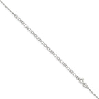 Sterling Silver .8mm Box Chain With 4in ext.