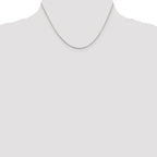 Sterling Silver Rhodium-plated .8mm Box Chain