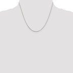 Sterling Silver Rhodium-plated .8mm Box Chain