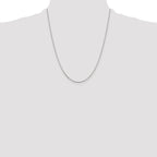 Sterling Silver Rhodium-plated .8mm Box Chain