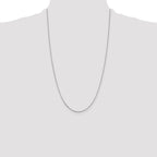 Sterling Silver Rhodium-plated .8mm Box Chain