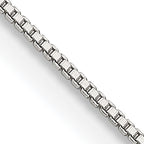 Sterling Silver .8mm Box Chain With 4in ext.