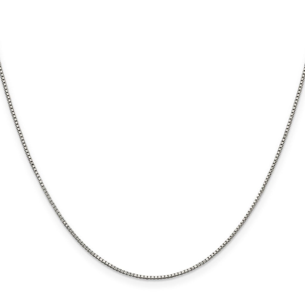 Sterling Silver Box Chain Necklace 0.9mm