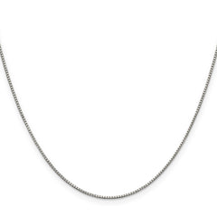 Sterling Silver .9mm Box Chain With 4in ext.