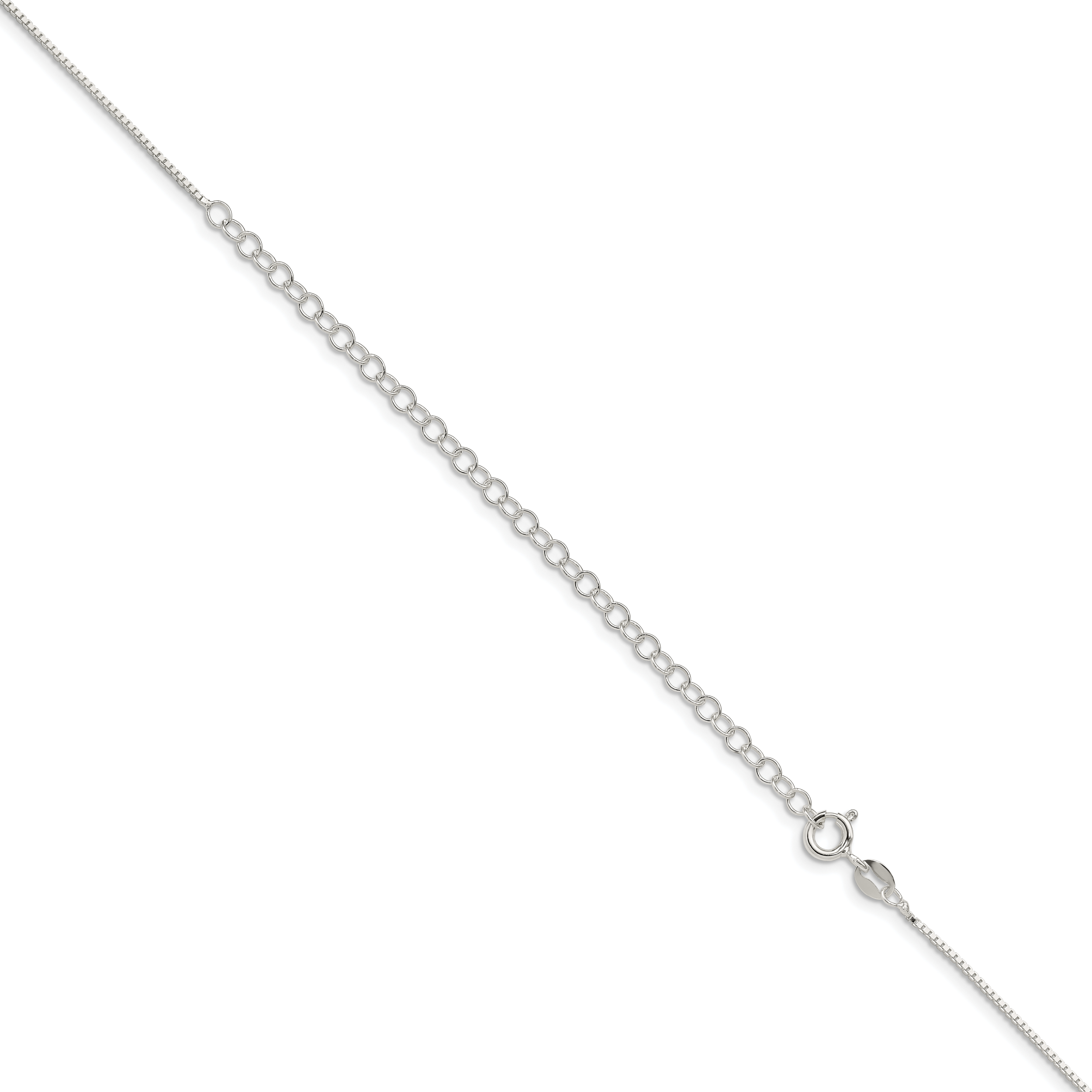 Sterling Silver .9mm Box Chain w/ ext.