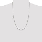 Sterling Silver Rhodium-plated .9mm Box Chain