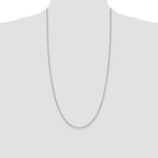 Sterling Silver Rhodium-plated .9mm Box Chain