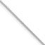 Sterling Silver Rhodium-plated .9mm Box Chain with a 4 inch extention