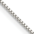 Sterling Silver Box Chain Necklace 0.9mm