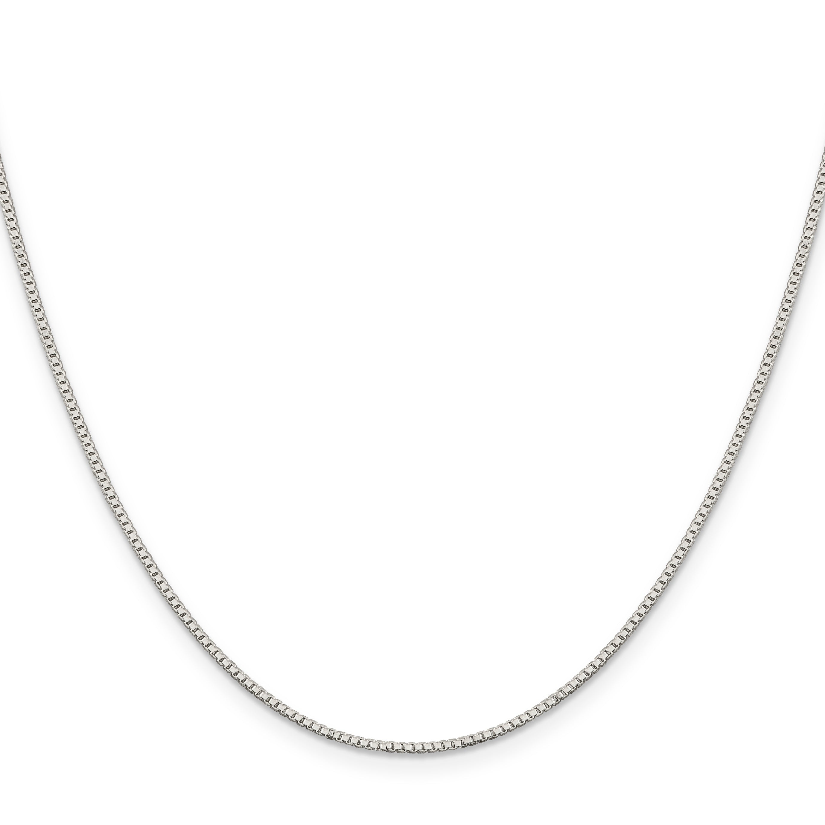 Sterling Silver 1.1mm Box Chain With 4in ext.
