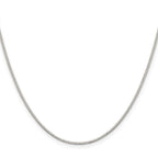 Sterling Silver Box Chain Necklace 1.1mm