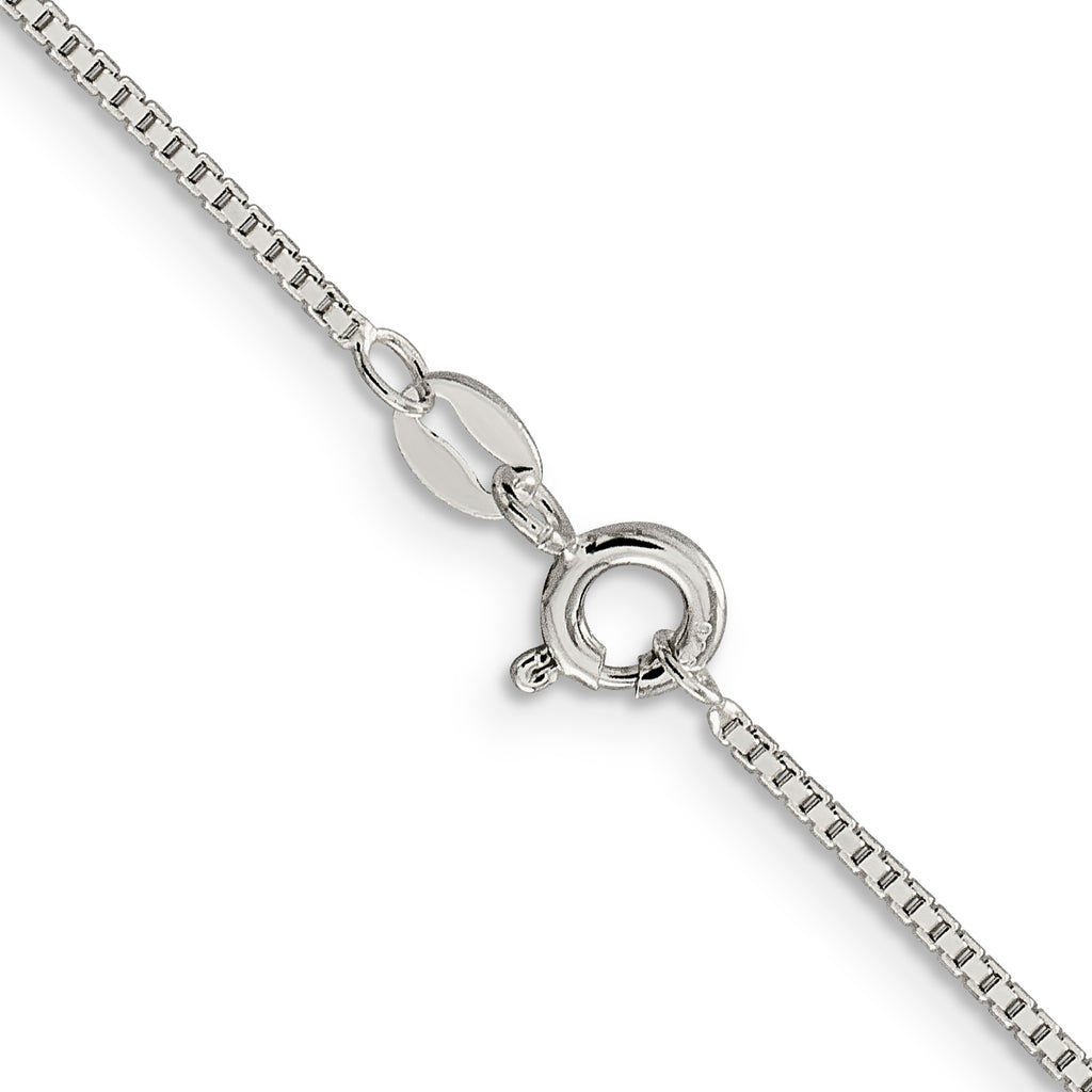 Sterling Silver Box Chain Necklace 1.1mm