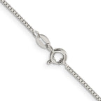 Sterling Silver Box Chain Necklace 1.1mm