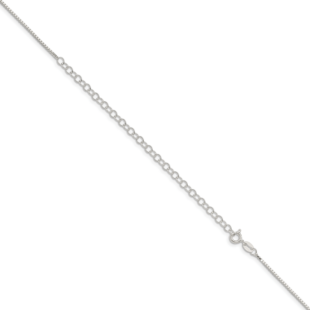 Sterling Silver 1.1mm Box Chain w/ ext.