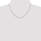 Sterling Silver Rhodium-plated 1.1mm Box Chain