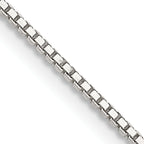 Sterling Silver 1.1mm Box Chain w/ ext.