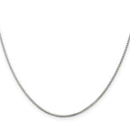 Sterling Silver 1.25mm Box Chain w/ ext.