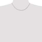Sterling Silver Box Chain Necklace 1.25mm