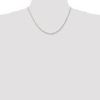 Sterling Silver 1.25mm Box Chain w/ ext.