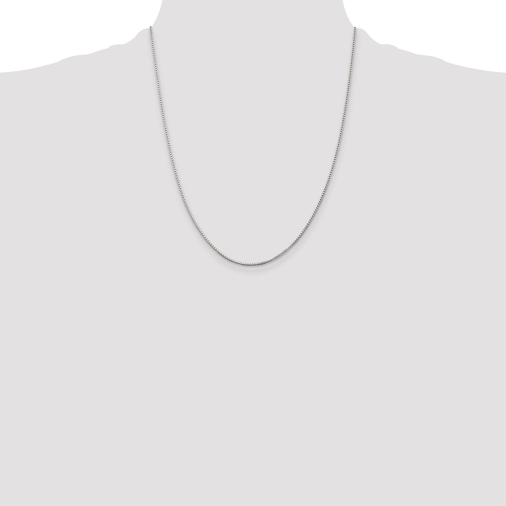 Sterling Silver 1.25mm Box Chain w/ ext.