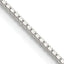 Sterling Silver 1.25mm Box Chain w/ ext.