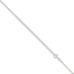 Sterling Silver 1.25mm Box Chain w/ ext.