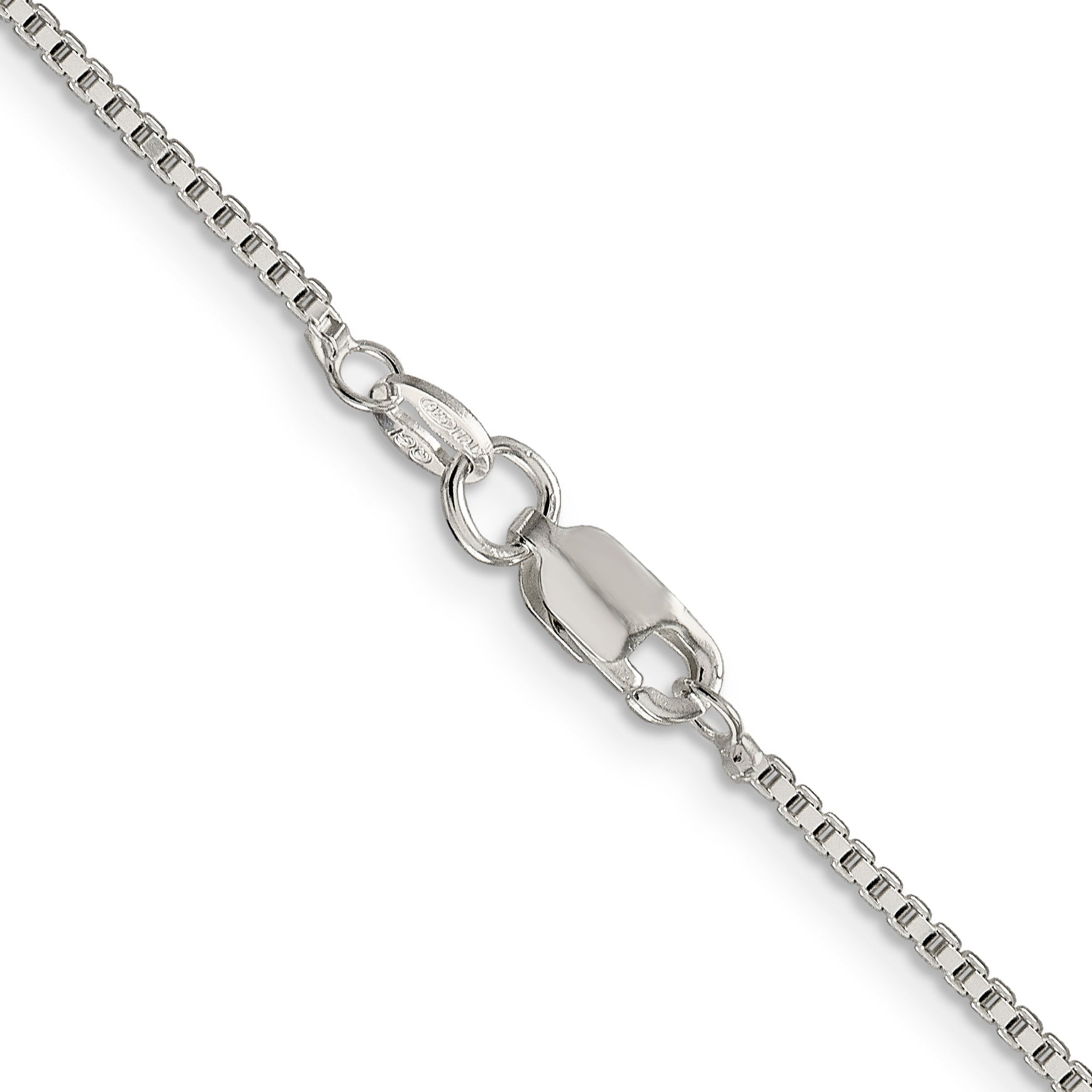 Sterling Silver Box Chain Necklace 1.4mm