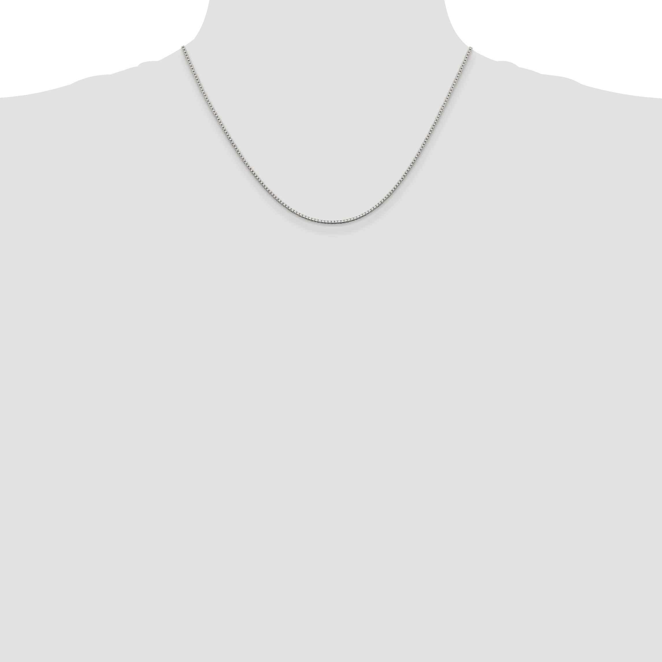 Sterling Silver 1.4mm Box Chain w/ ext.