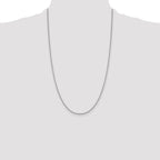 Sterling Silver Rhodium-plated 1.4mm Box Chain